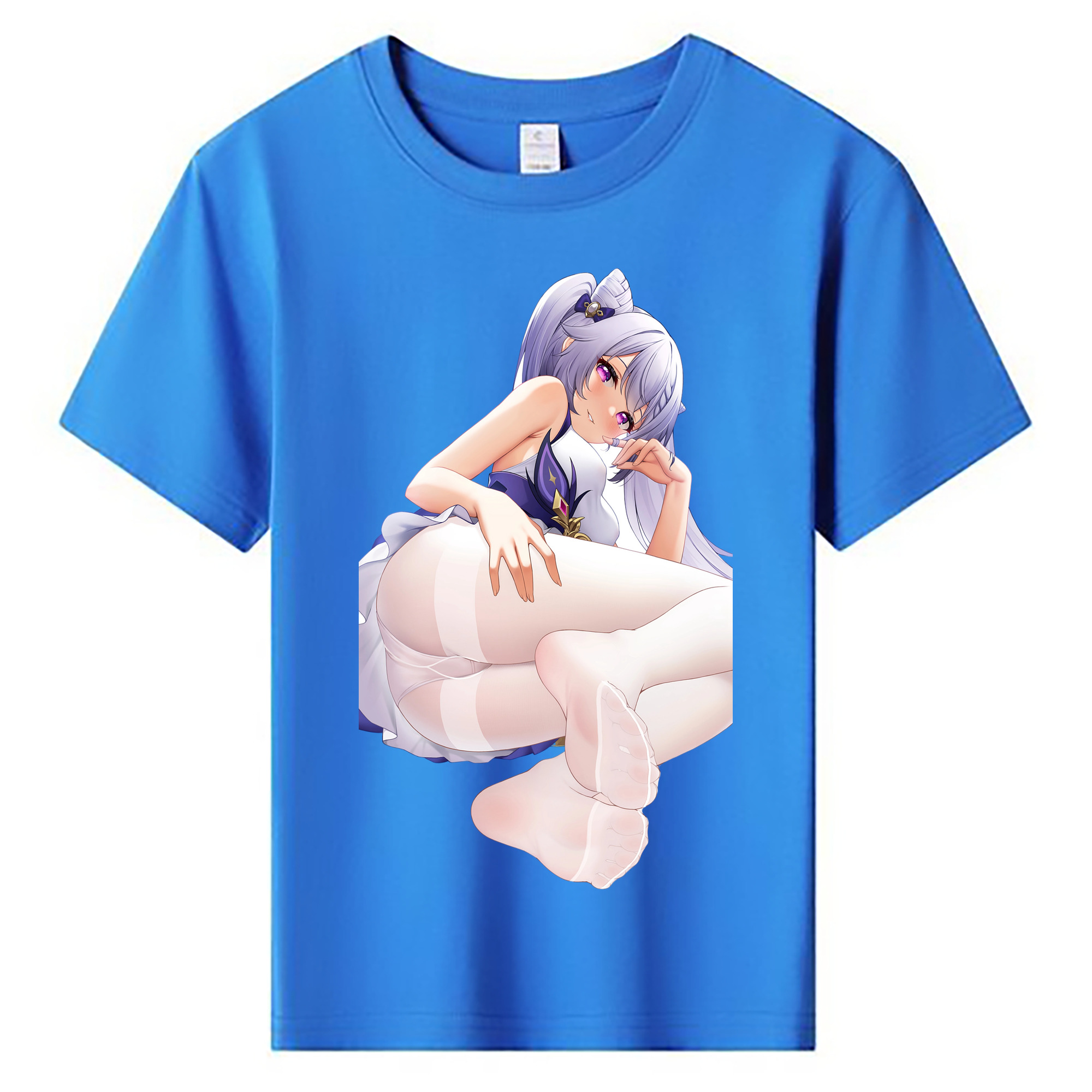 げんし神 刻晴 こくせい genshin Kokusei 綿100％キッズTシャツ（フロントプリント）